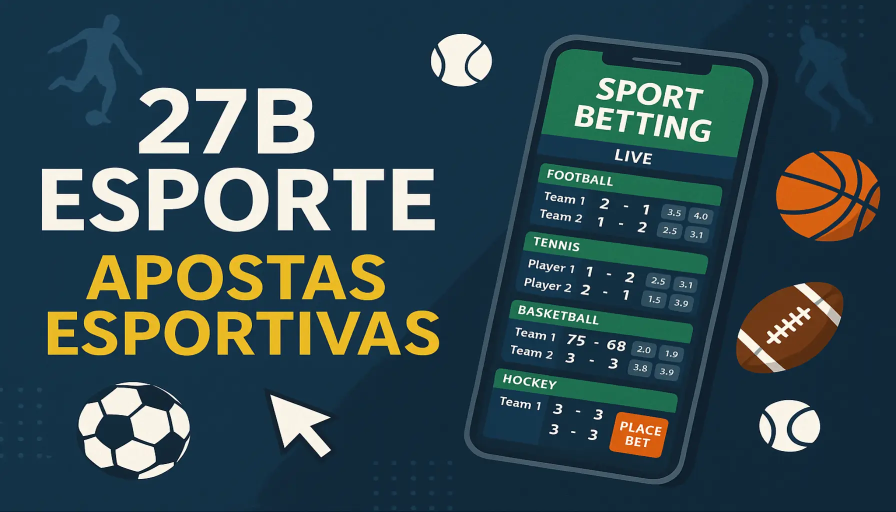 Aposte em apostas esportivas no cassino online 27B
